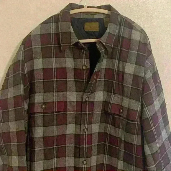 Quilted Flannel Men’s XXL Tall Jacket Long Sleeve St. John’s Bay - Picture 7 of 9